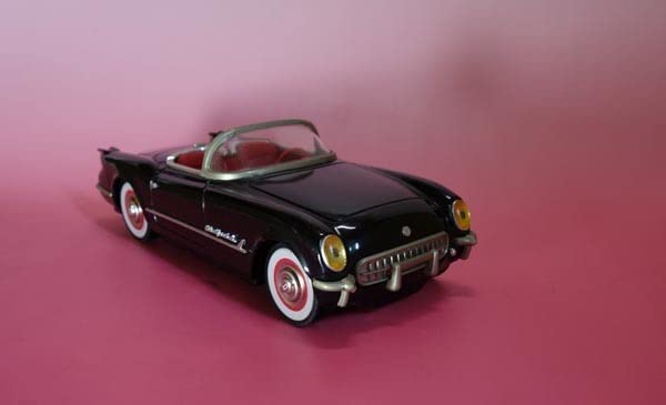 50's社 ブリキ製 シボレー コルベット 日本製 fifties社 ブリキカー シボレーコルベット白 80年代復刻品